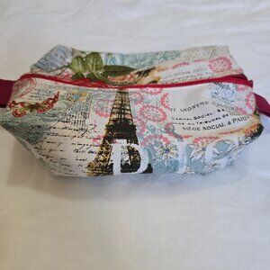 Paris boxy cosmetic bag